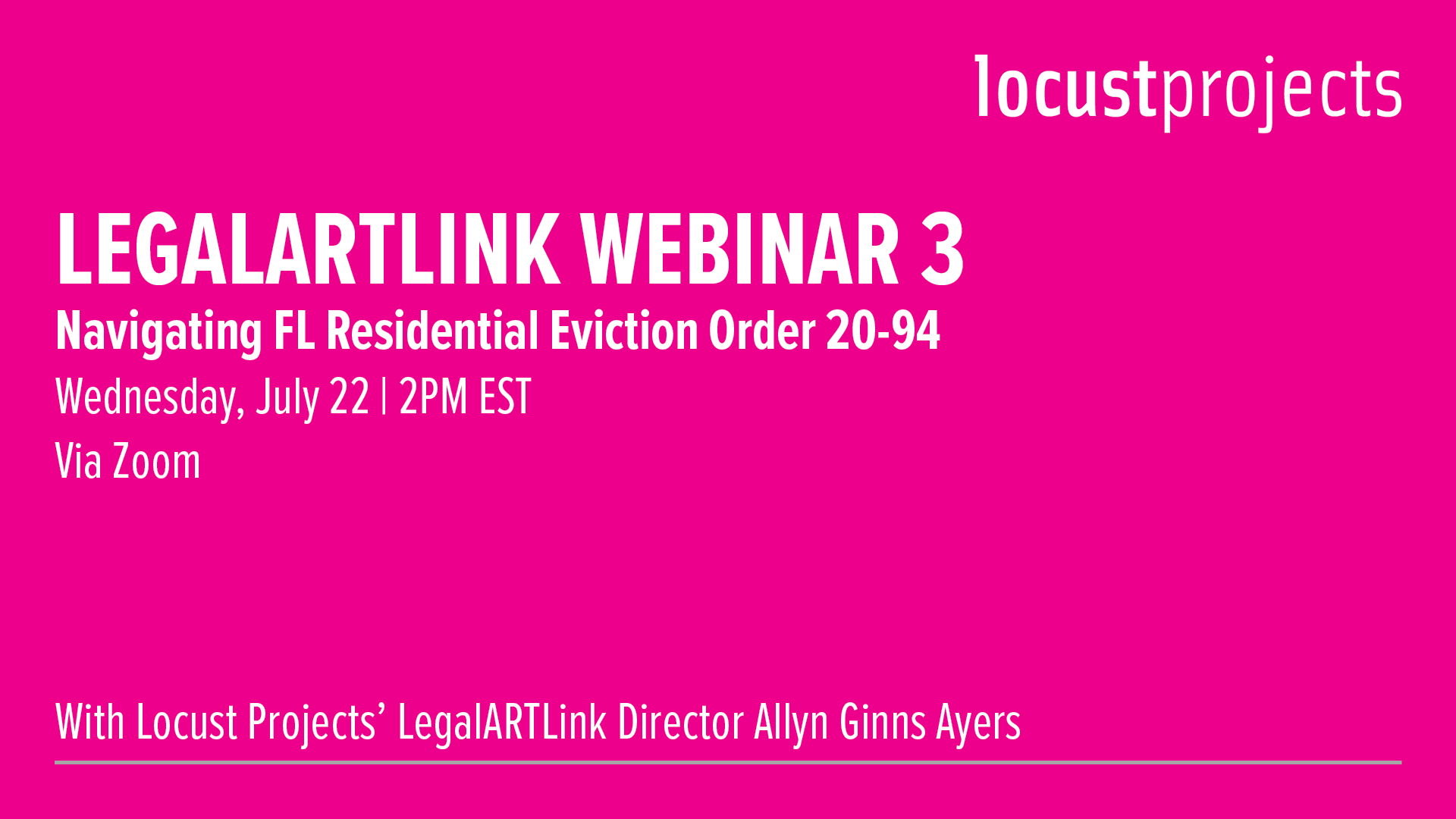 LegalARTLink Webinar 3