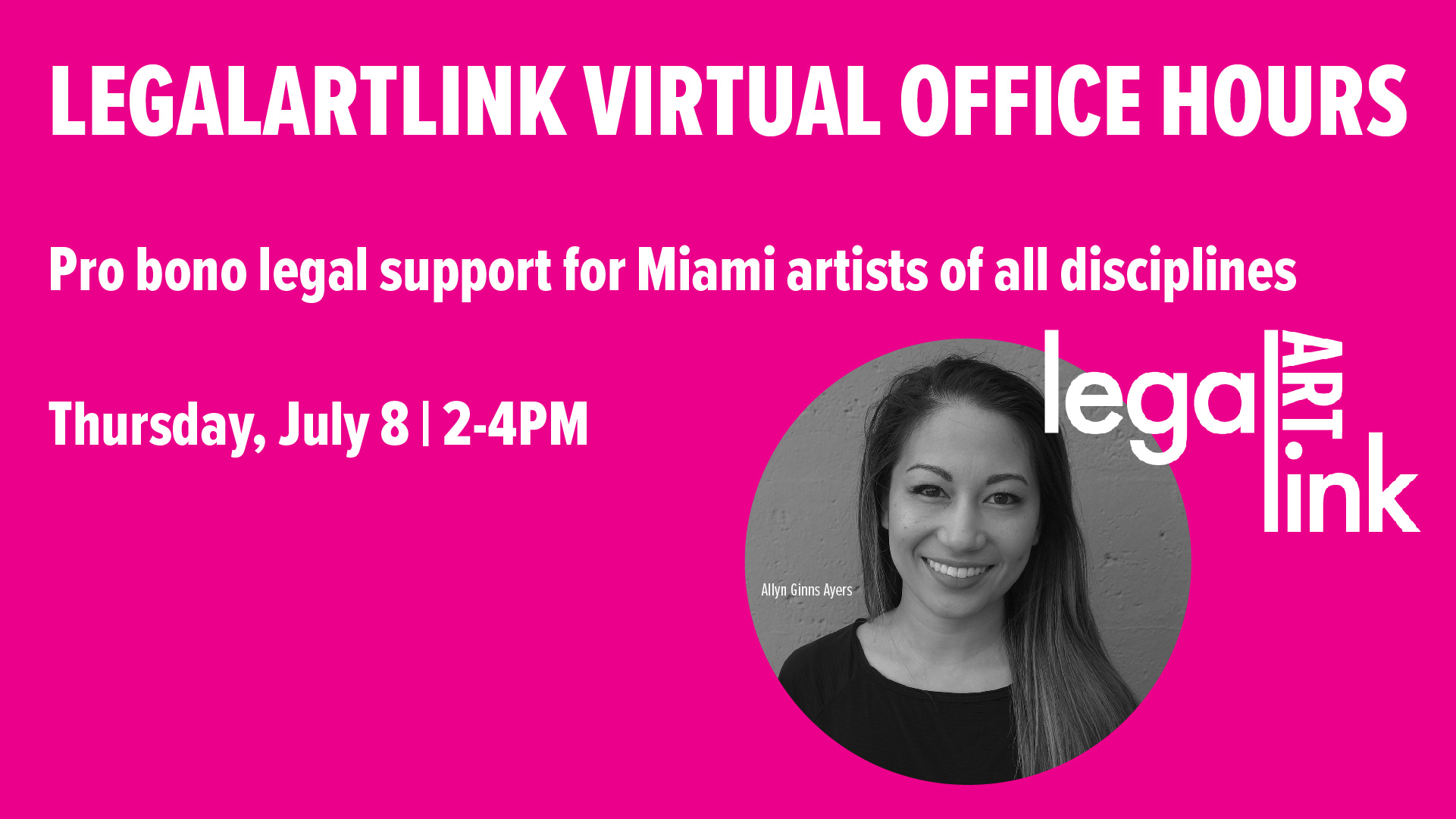 LegalARTLink Virtual Office Hours