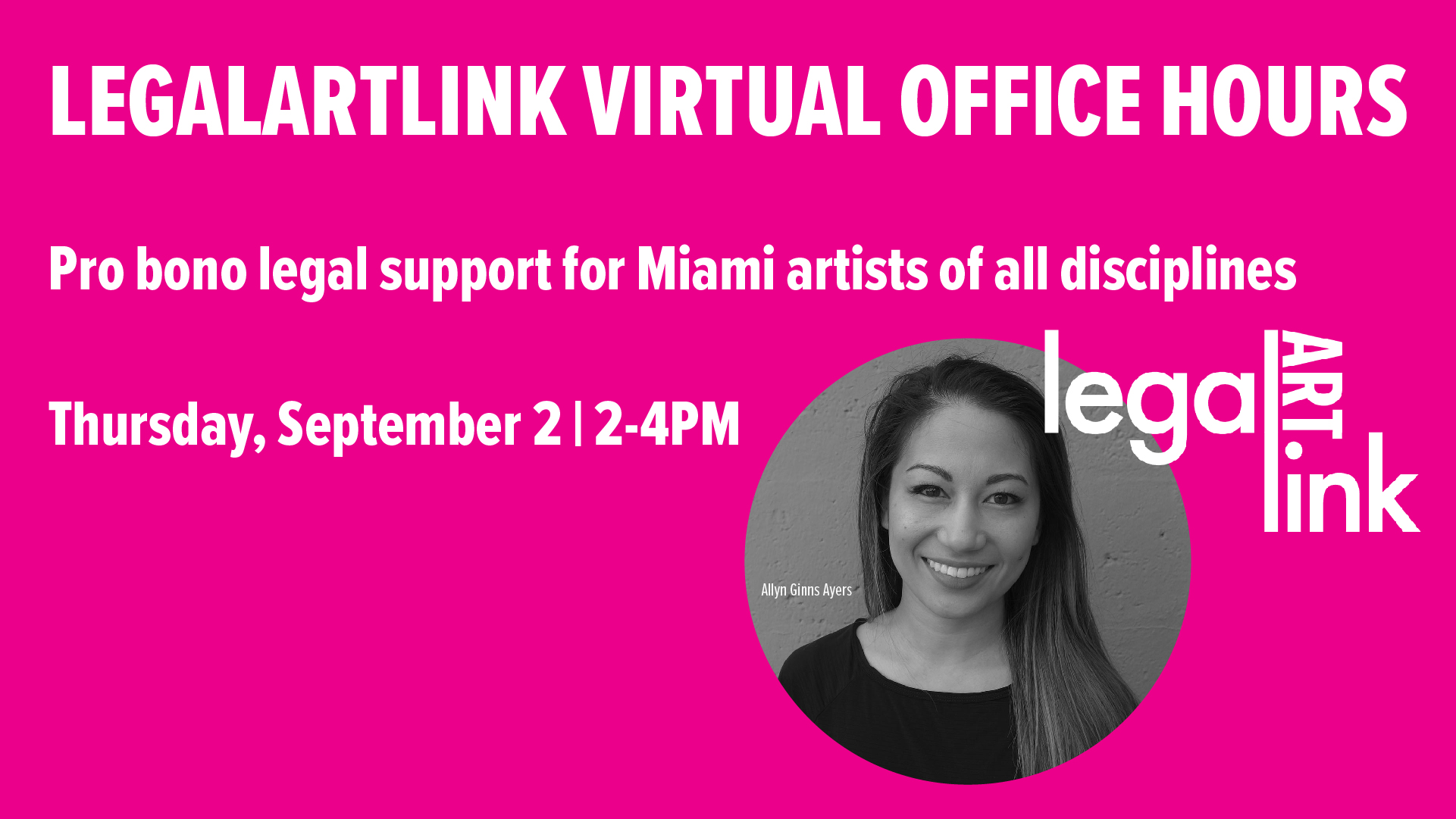 LegalARTLink Virtual Office Hours