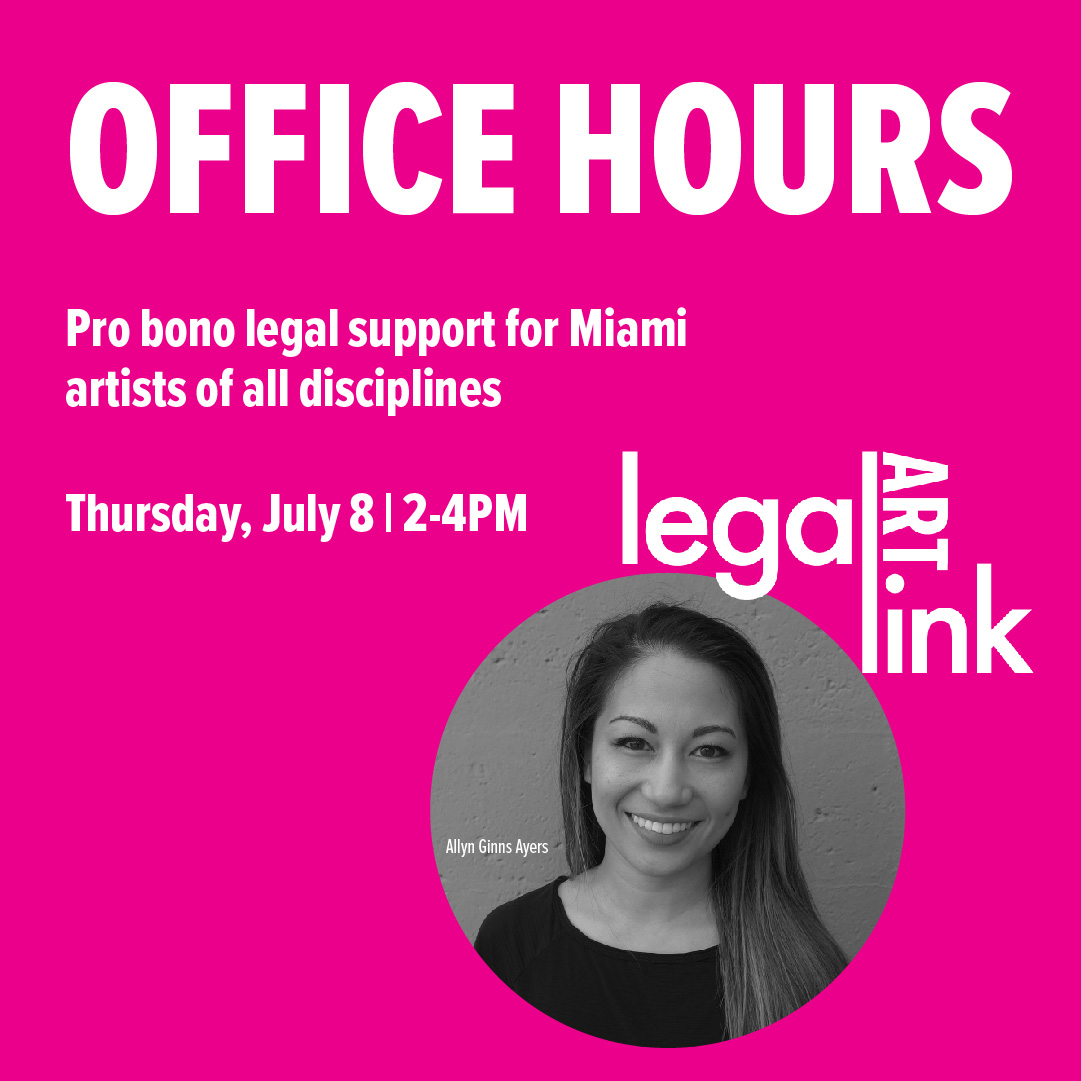 LegalARTLink Virtual Office Hours